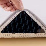 12 Pcs Non-Slip Rug Grippers Carpet Corner Holders for Hardwood Tile & Marble Floors