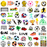 50Pcs Soccer Stickers for Boys Girls Teens Soccer Stickers for Water Bottle Laptop Decoration