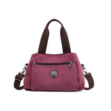 Crossbody Bag 3-Compartments Satchel Handbags Purse Messenger Shoulder Bag Red