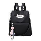 3-in-1 Anti-Theft Backpack for Women Men Convertible Handbag Travel Shoulder Bag Black