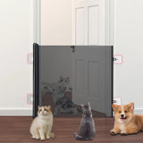 No-Drill Retractable Pet Gate – Barrier for Dogs and Cats Indoor & Outdoor Use Style 1