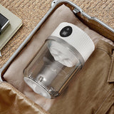 Mini Portable Washing Machine Rechargeable Small Clothes Washer for Travel Use White