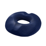 Men's Donut Seat Cushion Thick Memory Foam Hemorrhoid Pillow for Office Home Chairs Blue
