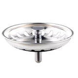2 PCS Kitchen Sink Strainer Drain Stopper Baskets with Rubber Seals