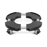 Adjustable Plant Caddy with Wheels Rolling Stand for Flower Pot