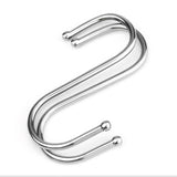 40Pcs Stainless Steel Metal S Shaped Hooks Clothes Hanger for Kitchen Bathroom