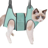 Small Pet Grooming Hammock Dog Cat Hanging Sling for Bathing Trimming Nailcare Green