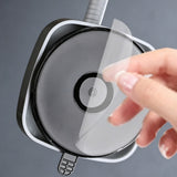 360 Degree Rotation  Shower Head Holder with Suction Cup for Bathroom Bathtub Rental Hotel Black