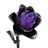822PCS Purple Rose Bouquet Building Blocks DIY Assembly Set Birthday Gift