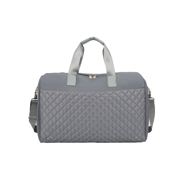 Women Large Travel Duffle Bag Carry-on Overnight Bag Weekend Travel Tote Bag Yoga Gym Bag Gray