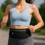 Running Belt for Men Women Secure Jogging Pouch for Phone Keys Essentials Black