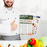 3Pcs Set Diabetes Food List Printable Diabetes Information Food Chart Brochure