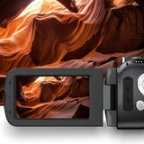 64MP 4K Video Camera with 28X Digital Zoom Night Vision Touchscreen Camera for Vlogging Live Streaming