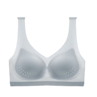 Ultra-thin Ice Silk Bra One-piece Seamless Bra Removable Bra Pad Sports Yoga Grey