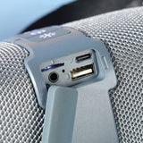 Portable Bluetooth Speakers Wireless Speaker with TF AUX FM for Shower Pool Party Grey