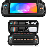 Protective Hard Shell Carrying Case for Switch 2 with 24 Game Card Slots