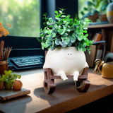 Smily Face Planter Pot Cute Resin Flower Succulent Plant Pot