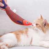 3Pcs Saury Fish Cat Toys Interactive Cat Kitten Kicker Teething Toys