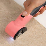 USB Cordless Electric Scissors – Rechargeable Fabric and Cardboard Cutter Pink