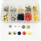 150 PCS Butterfly Clutch Tie Tacks Pin Back Replacement with Storage Box