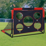 Portable Soccer Goal with Target Gate Foldable Training Target Goal for Backyard