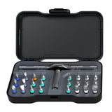 Ratchet Screwdriver Set with S2 Steel Bits and Portable Hard Case Style 1