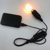 USB Crow Lamp Gothic Raven Light Halloween Decor for Bedroom or Bedside Table