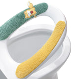 4 Pair Bathroom Toilet Seat Cover Washable Closestool Pad Soft Mat