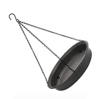 Large Capacity Waterproof Hanging Bird Feeder Attracting Birds for Garden Yard Black
