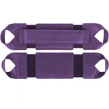 360 Degree Rotating Tablet Holder Stand with PU Leather Hand Strap Purple