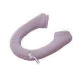 Winter Warm Toilet Seat Cover Elastic Bathroom Closestool Toilet Seat Cover Pad Mat Light Purple