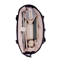 Women’s Handheld Tote Bag – With Cup Holder Compartment and Luggage Sleeve for Travel & Work Black