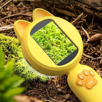 Kids Portable Microscope Mini Digital Microscope with LED Lights Yellow