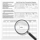 12 PCS Check Register Books with 14 Lines Per Page and 2026 to 2028 Calendar