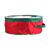 Christmas Wreath Storage Bag Xmas Garland Storage Container Organizer Red