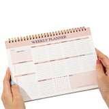 Weekly To Do List Notepad Undated Planner with 52 Sheets Pink