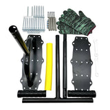 Lawn Aerator with 18 Steel Tines Manual Lawn Aerator Tool for Garden