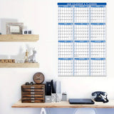 2026 Wall Calendar 12-Month Annual Yearly Wall Planner Horizontal & Vertical