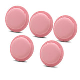 5PCS Self-Adhesive Silicone Airtag Case for Apple Air Tag Tracker Sleeve Cover Holder Pink