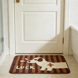 Non-Slip Faux Cashmere Floor Mat Washable Rug for Living Room Bedroom Style 1
