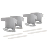 4Pcs Bed Sheet Holder Quilt Fixing Tool with 4 Retaining Strips Fits Most Mattress Grey
