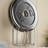 2 PCS No Drill Wall Phone Holder Clear Phone Stand for Home Transparent