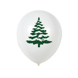 30Pcs Christmas Latex Balloons – Red Nose Reindeer Santa & Tree Party Decorations