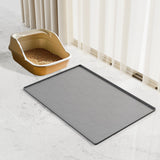 86x56cm Waterproof Silicone Cat Mat – Little Box Mat for Cats Grey