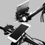 Mobile Phone Holder for Bike Handlebar Aluminium Alloy Phone Mount for Bicycle Motorcycle Black