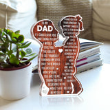 Fathers Day Dad Gifts Acrylic Plaque Desk Decor Sign New Dad Present