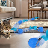 3-Tail Automatic Rolling Cat Toy Ball – Interactive Indoor Toy for Cats Blue