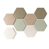 8PCS Hexagon Cork Self Adhesive Pin Board Alternative for Walls Decor