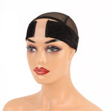 2 PCS Wig Grip Adjustable HeadBand Velvet Elastic Comfort Fastern Wig Band Black
