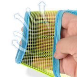 Dog Muzzle Air Mesh Adjustable Mouth Guard for Bark and Scavenging Prevention Green